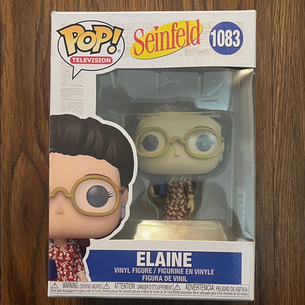 #1083Funko Pop Elaine Figure with Glasses